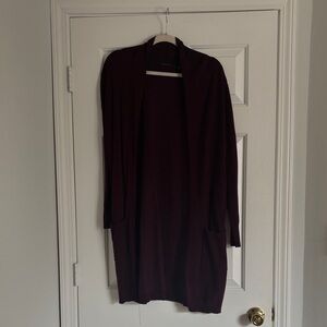 Elegant Burgundy Women's Sweater/Cardigan